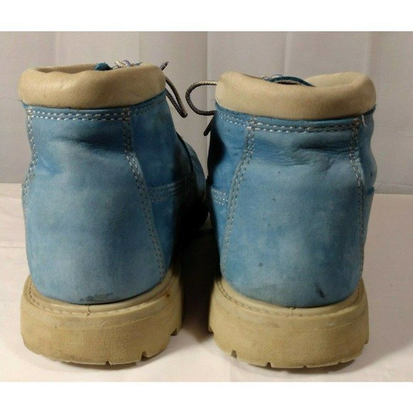 Timberland Women’s 4 Inch Waterproof Boot Blue | Leather Upper | Size 9M - Picture 6 of 10